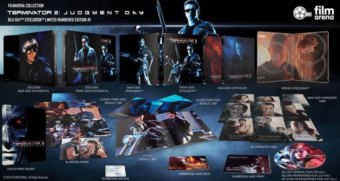 TERMINATOR 2: Judgment Day FullSlip XL + Lenticular Magnet EDITION #1 4K Ultra HD Steelbook™ Extended director's cut Digitally restored version Limited Collector's Edition - numbered  [4K UHD + 2 Blu-ray]
