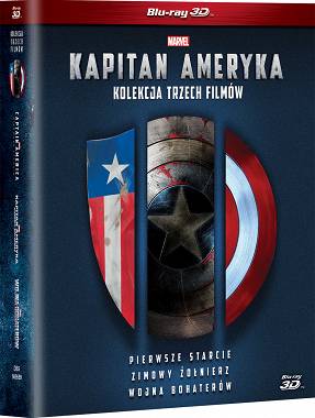 Kapitan Ameryka Trylogia 3D (3 Blu-ray 3D + 3 Blu-ray)