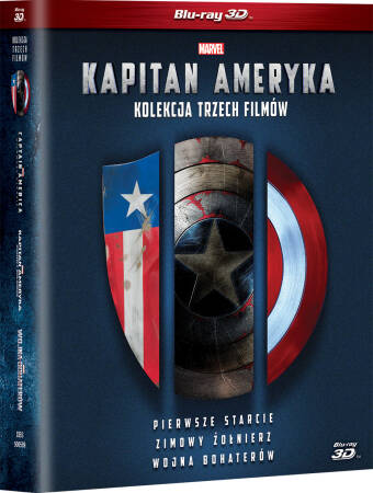 Kapitan Ameryka Trylogia 3D - 3 Blu-ray 3D + 3 Blu-ray