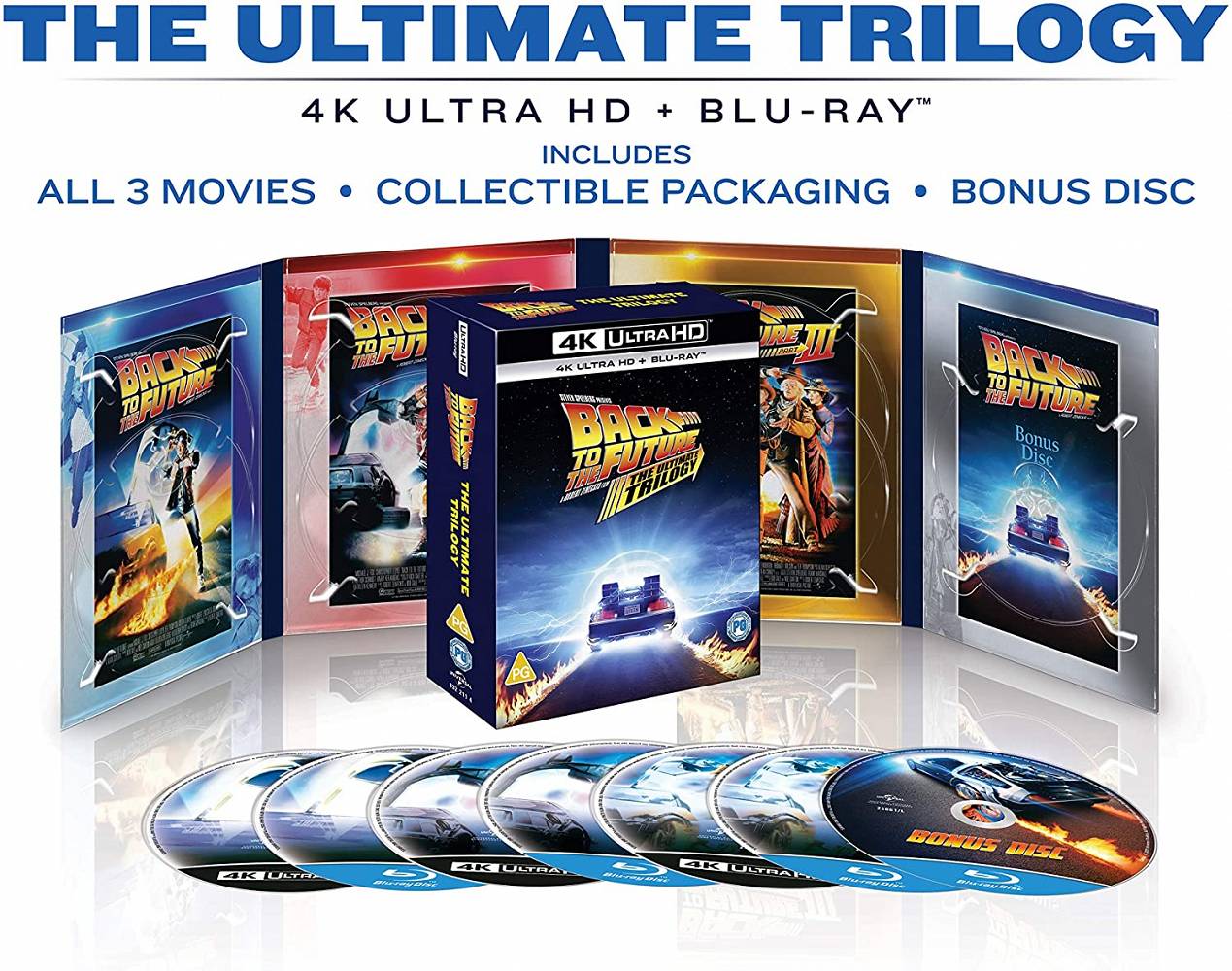 Back to the Future 4K Ultra HD Digipack 3 UHD 4K 4 Blu ray