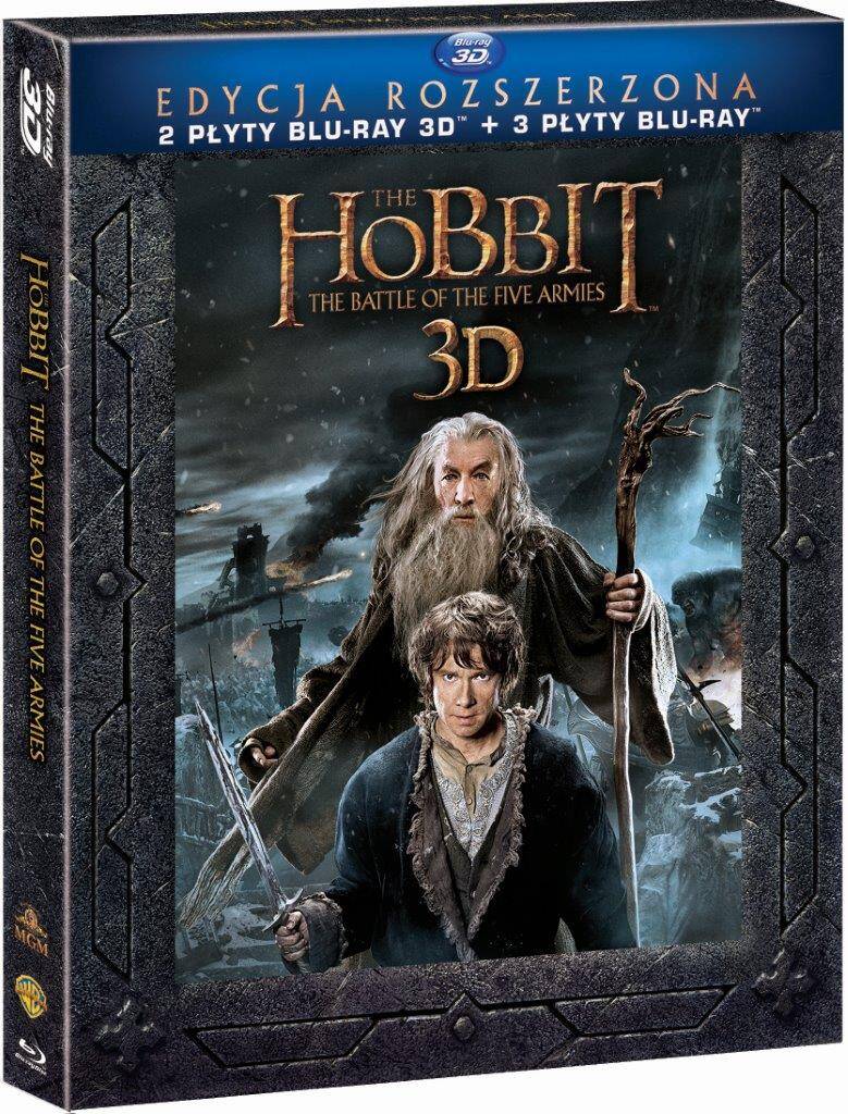 Hobbit: Bitwa Pięciu Armii 3D - Wydanie rozszerzone [2 Blu-ray 3D + 3