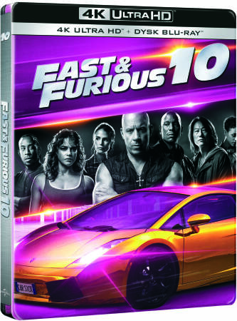 SZYBCY I WŚCIEKLI 10 Steelbook - UHD 4K + Blu-ray