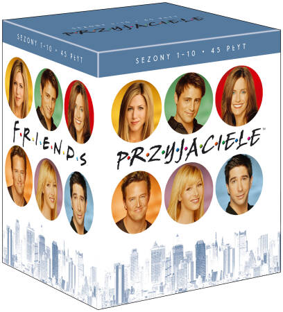 Przyjaciele, Kompletna kolekcja Sezony 1-10  [45 DVD]
