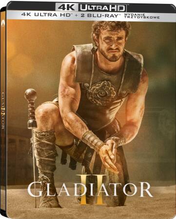 GLADIATOR II STEELBOOK DE LUXE - UHD 4K + 2 Blu-ray