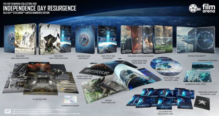 INDEPENDENCE DAY Resurgence FULLSLIP + LENTICULAR MAGNET 3D + 2D Steelbook