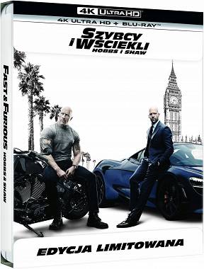 Szybcy i wściekli: Hobbs i Shaw Steelbook [4K UHD + Blu-Ray]