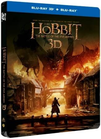 Hobbit: Bitwa Pięciu Armii Blu-ray 3d Steelbook