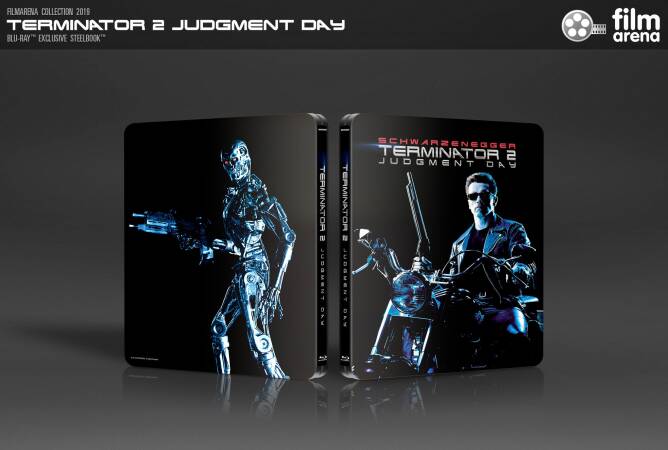 TERMINATOR 2: Judgment Day J-CARD EDITION #4 GLOW IN THE DARK EFFECT 4K Ultra HD Steelbook™ Extended cut Digitally restored version Limited Collector's Edition - numbered [4K UHD + 2 Blu-ray]