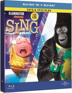 Sing 3D - Steelbook [Blu-ray 3D + Blu-ray] 