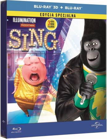 Sing 3D - Steelbook [Blu-ray 3D + Blu-ray] 