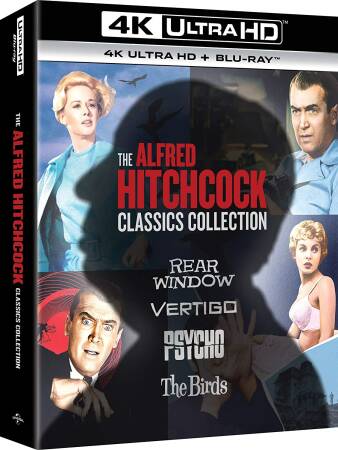 Alfred Hitchcock Kolekcja - 4 UHD 4K + 4 Blu-ray